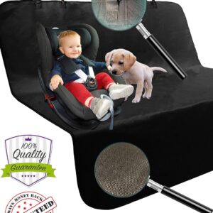 Dog Car Seat Covers pet cover backseat rear protector accessories for pets kids | Waterproof Durable Nonslip Scratch Proof Washable for cars, caravans, trucks, SUV's | size 146 x 143 cm