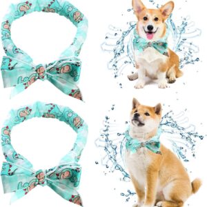 Dog Cooling Bandana 2Pack Cool Collar for Dogs Cats Small Medium, Pet Bandanas Supplies Accessories for Summer Indoor&Outdoor