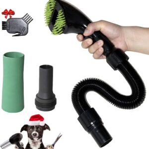 Gforest Pet Vacuum Grooming Brush Hair Remover Shedding Deshedding Attachment Tool Kit for Dogs and Cats (black)