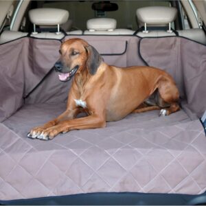 K&H PET PRODUCTS Quilted Cargo Cover Tan Standard/Mid-Size Vehicle 54 Inches