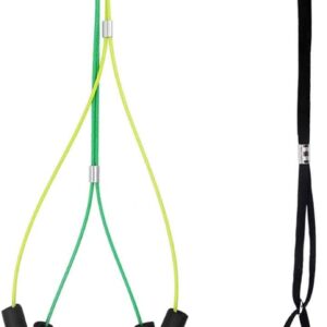 Kalolary Pet Grooming Table Rope Adjustable Pet Grooming Leash Neck and Haunch Holder Dog Grooming Loop Set for Small/Medium Dogs Green