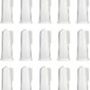 Locisne 15pcs Soft Silicone Pet Finger Toothbrushes, Dog Tooth Cleaner Brush Dog Cat Teeth Cleaning Dental Care for Dogs Cats