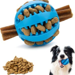 MBF PETS | Dog Puzzle | Interactive Toys For Dogs | Dog Balls | Boredom Toy | 7cm In Blue - Suitable for Puppies, Small And Medium Sized Dogs (Blue)