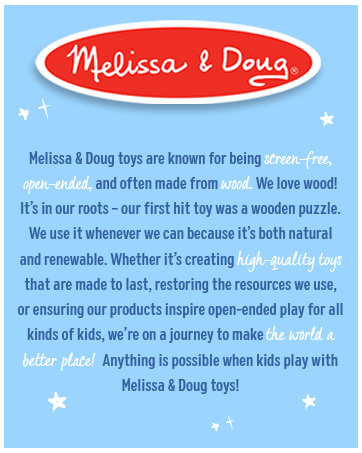 Melissa & Doug screen free open ended play high quality wooden toys  anything is possible