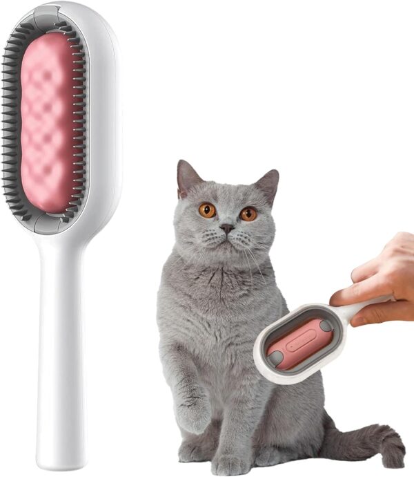 Pet Hair Removal Comb With Water Tank Cat Brush Dog Brush Grooming Comb Self Cleaning Cat Dog Slicker Brushes Pet Grooming Tool Gently Removes Loose Undercoat Mats Tangled Hair Slicker Brush for Pet