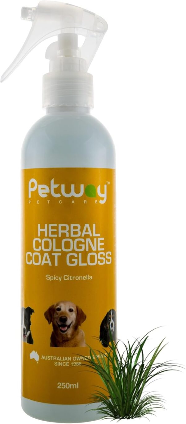 Petway Petcare Dog Cologne Spray for Dogs and Puppies, Long Lasting, Herbal Aroma Care Coat Gloss Deodorising and Grooming Spray, Natural Cologne for Grooming Our Pets, 500ml