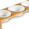 PiuPet® 3pcs Cat Bowl I Elevated Cat Feeding Bowls for Cats I Dog Bowls for Small Dogs I 3 Cat Bowls with Stand Tilted I Raised Cat Bowl I Cat Dishes and Bowls I Cat Food Bowl and Cat Water Bowl