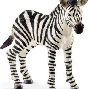 SCHLEICH 14811 Zebra foal Wild Life Toy Figurine for children aged 3-8 Years