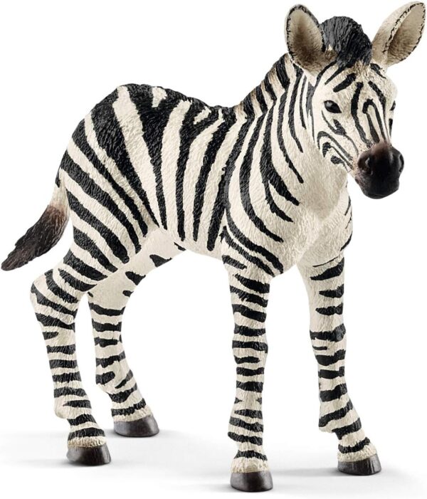 SCHLEICH 14811 Zebra foal Wild Life Toy Figurine for children aged 3-8 Years