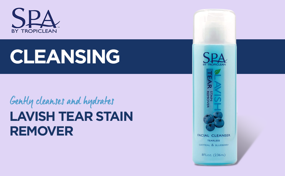 SPA by TropiClean Tear Stain Remover Oatmeal and Blueberry