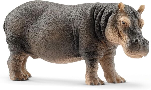 Schleich Wild Life 14814 Realistic Detailed Hippopotamus Figurine - Wild Hippo Figurine Toy for Play and Education, Highly Durable and Detailed – Animal Toys Gift for Boys, Girls, Kids Ages 3+