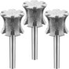 Serrated Dog Nail Grinder Tip Sawtooth Wheel with Fast Cooling & Anti-Clogging, Diamond Pet Nail Grinder Bit for Claw Care Rotary Tools 1/8'' Dremel Sanding Drum Replacement for Anxious Dogs - 120# 3P