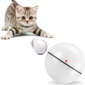 Speedy Panther Smart Cat Ball Toy Interactive Cat Toys for Indoor Cats Adult Automatic 360° Rotating Kitten Toys with LED Light Stimulate Hunting Instinct - USB Rechargeable