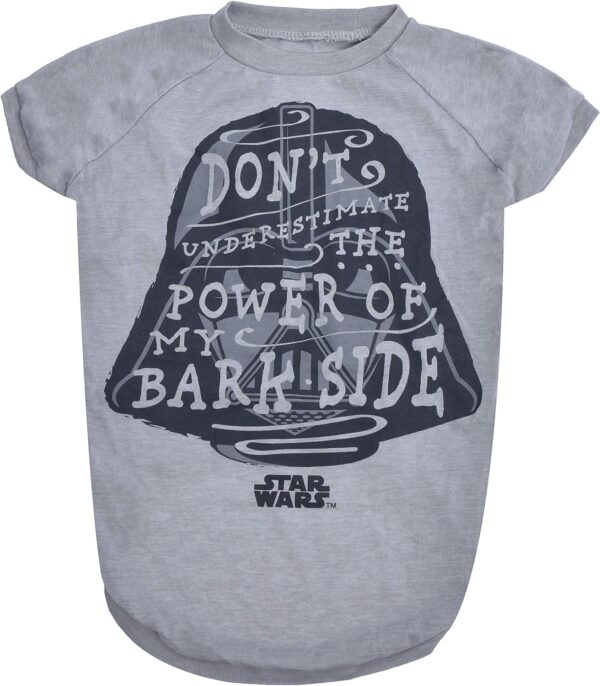 Star Wars for Pets"Don't Underestimate The Power of My Bark Side" Dog Tee | Star Was Dog Shirt | Size X-Large | Soft, Cute, and Comfortable Dog Clothing and Apparel, Cute Dog Clothes