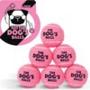 The Little Dog's Balls, Dog Tennis Balls, 6-Pack Small Pink Dog Toy, Strong Dog & Puppy Tennis Ball