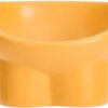 YAOYEENPR Eco-Ceramic Cat Bowl - Mess-Free Feeding Solution for Cats & Dogs!(yellow)