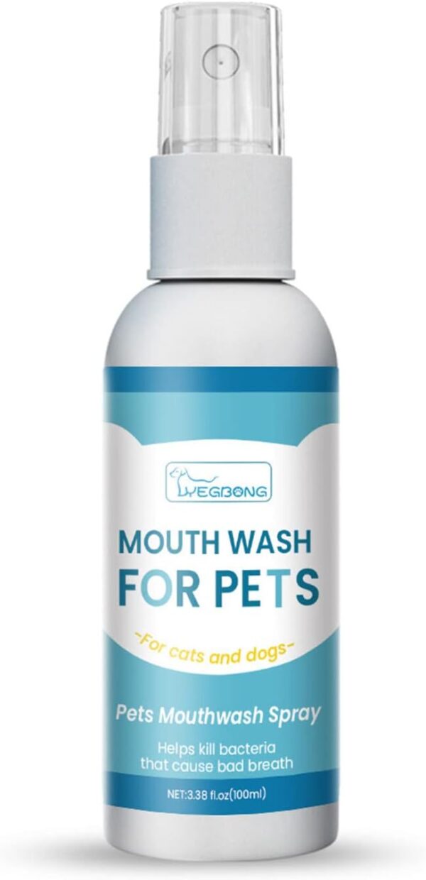 YIAGXIVG Pet Oral Care Cleaning Dogs Cats Teeth Breath Freshener Pet Mouth Cleaner Supply Eliminate Bad Breath 100ml Dogs Teeth Cleaning Product