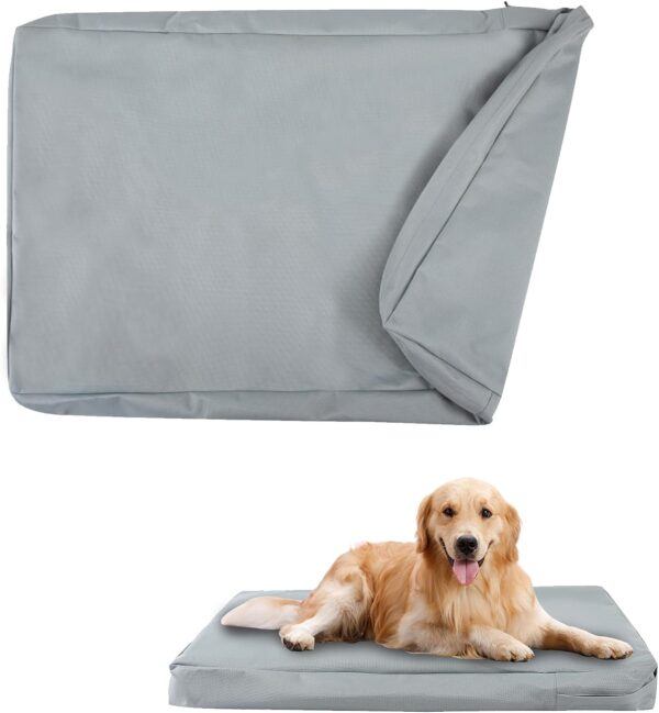 YISNTF Dog Bed Cover, Replacement Cover for Dog Beds for Small Medium Large Dogs, Waterproof Protective Cover for Dog Crate Pad Mat Bed, Elastic Removable Dog Bed Covers for Pet Bed, Pet Supplies (M)