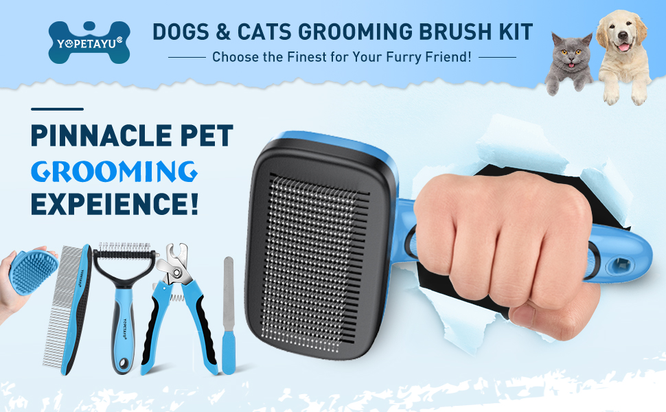 dog brush for shedding and grooming short long haired cats