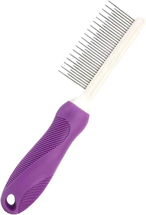 YYHONGMAI Detangling Pet Hair Comb Pet Grooming Comb Long Stainless Steel Teeth Comb for Dogs Cats