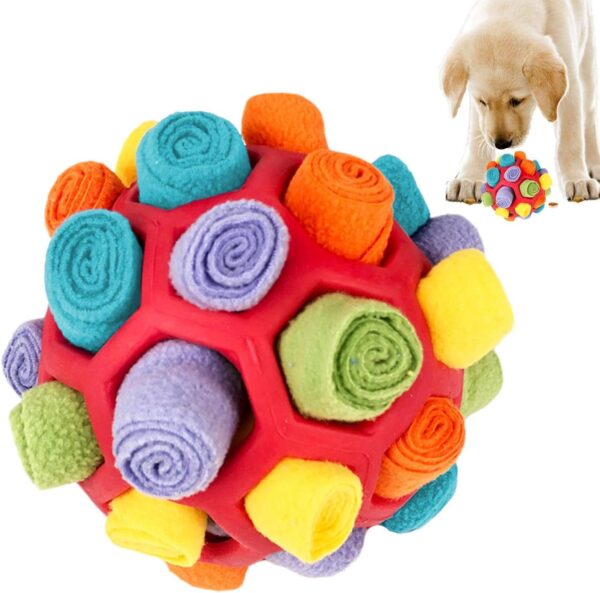 Yatlouba Snuffle Ball For Dogs | Enrichment Toys For Dogs | Colorful Bite-resistant Pet Snuffle Ball Toy | Interactive Dog Treat Puzzle Toys Portable Pet Snuffle Ball Toy For Small Medium Dogs