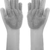 ZKSMNB Pet Grooming Gloves, Gentle Dog Bathing Scrubber Gloves, Silicone Hair Removal Gloves with High Density Teeth Efficient Pet Hair Remover Mitt for Cats, Dogs