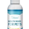 oueyfer Pet Tooth Cleaning Dogs Remove Bad Breath Freshener Cats Oral Cleaning Care Deodorization 30ml dogs teeth cleaning product