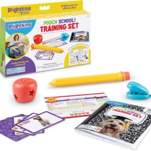 Brightkins Pooch School Training Set - 15 Piece Set Training Games for Dogs, Games and Toys for Dogs