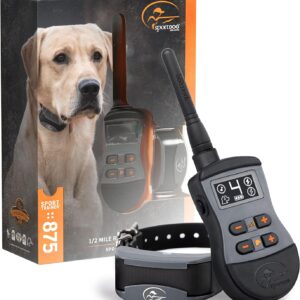 SportDOG Brand SportTrainer 875 Remote Trainer - Shock Collar - 1/2 Mile Range - OLED Screen - Waterproof, Rechargeable E-Collar with Remote - Tone, Vibration, and Static, Black