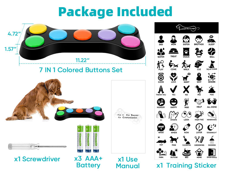  Dog Recordable Training Buttons