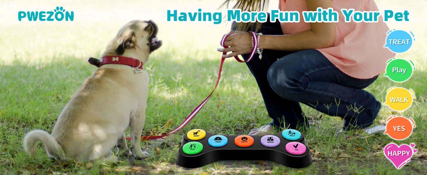  Dog Recordable Training Buttons