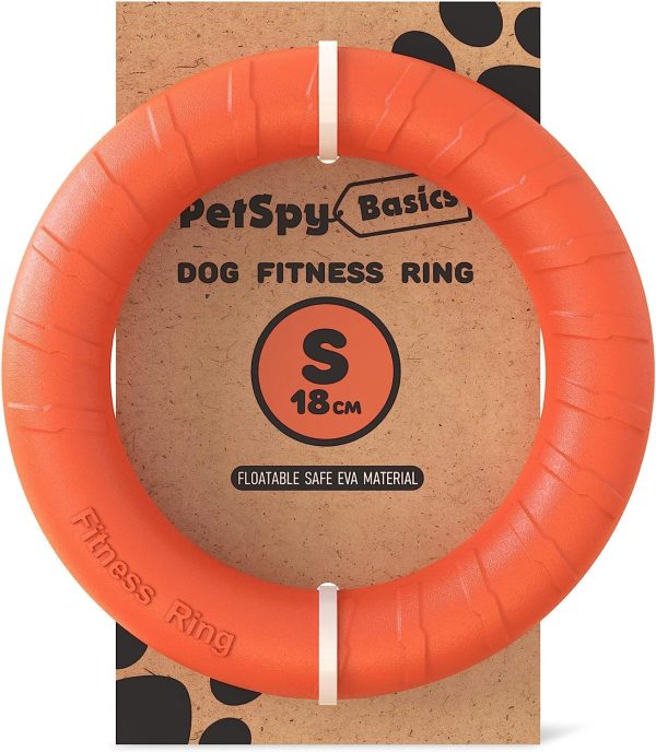 PetSpy Dog Training Ring for Outdoor Fitness Floatable Pulling Toy and Flying Disc Interactive Play Tool for Small Medium Large Dogs