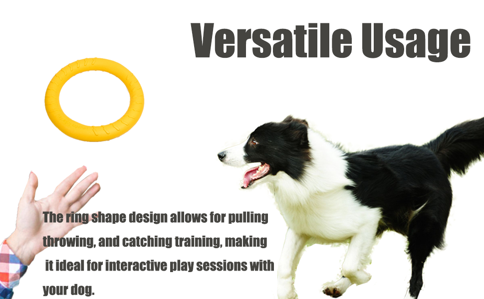 Dog Toys for Aggressive Chewers,Flying Ring for Dog Training,Chewing Cathing Form Toys-4