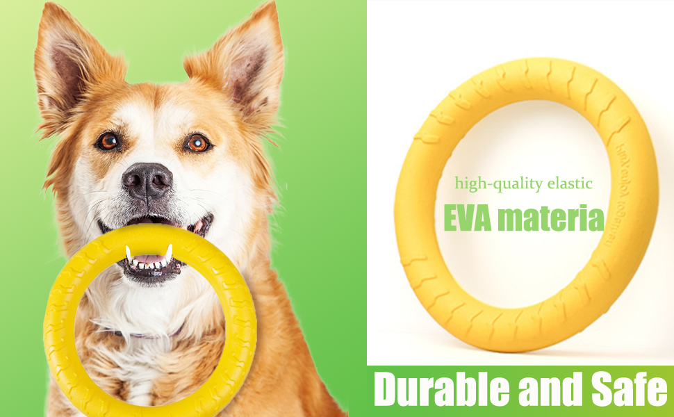 Dog Toys for Aggressive Chewers,Flying Ring for Dog Training,Chewing Cathing Form Toys-2