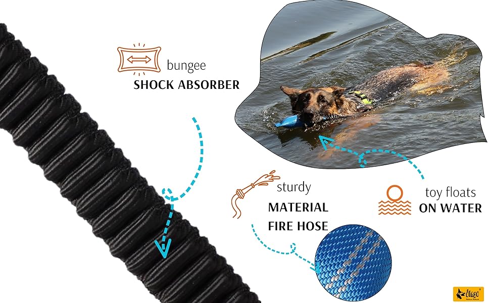 fire hose tug toy for dog