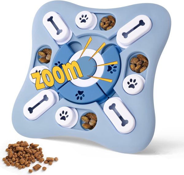 Dog Puzzle Toys, Interactive Dog Toys for Large Medium Small Smart Dogs, Dog Enrichment Toys Dog Mentally Stimulation Toys for Training, Dog Treat Chew Toy Gifts for Puppy & Cats (Sky Blue)