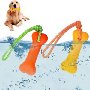 2 Pack Floating Dog Toys, Water Fetch Dog Pool Toys, Interactive Training Bumper for Water Retrieving Pool Floating Toys for Dogs