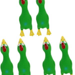 6 Pcs Screaming Chicken Outdoor Toys Puppy Chew Toys Pet Toy Interactive Chew Toy Dog Chewing Toy Decorative Bite Toy Dog Toy Outdoor Training Toy Pet Supply Emulsion