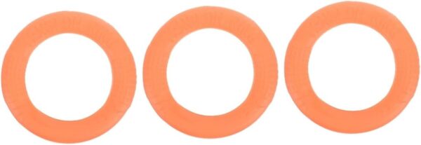 3pcs Pet Puppy Training Pads Dog Training Ring Pets Accessories for Dogs Dog Toys Dog Disc Toy Dog Training Flying Disc Toys for Small Dogs Dog Throwing Ring Orange Eva