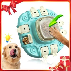 Dog Puzzle Toys, Slow Feeder, Treat Dispensing Feature, Ideal for IQ Training and Entertainment, Suitable for All Dog Breeds