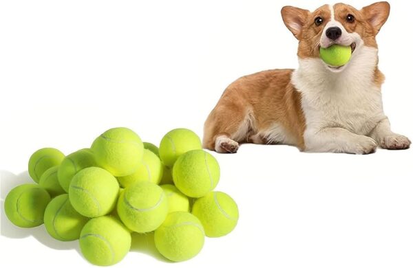 1pc Large Interactive Tennis Ball Dog Toy - Durable Rubber Training Ball for, Exercise, and Mental Stimulation 9.5in 7in 2.75in Diameter, Suitable for Medium to Large Breed Dogs (2.75in)