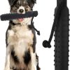 Dog Bumpers Rope Bumper 11 x 2 Inch Dog Training Dummy Dog Training Bumpers Pet Chew Toys Standard Size for Outdoor Hunting and Sporting Dogs (Black)