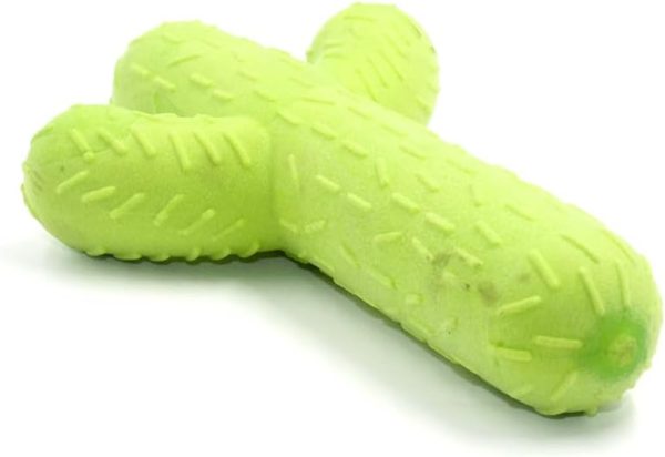 Dog Chew Toys,Cactus Shaped Teething and Teeth Cleaning Toy,Tough Rubber Dog Toys for Aggressive Chewers, Dog Toys for Training and Cleaning, Interactive Dog Toys for Medium/Large Dog