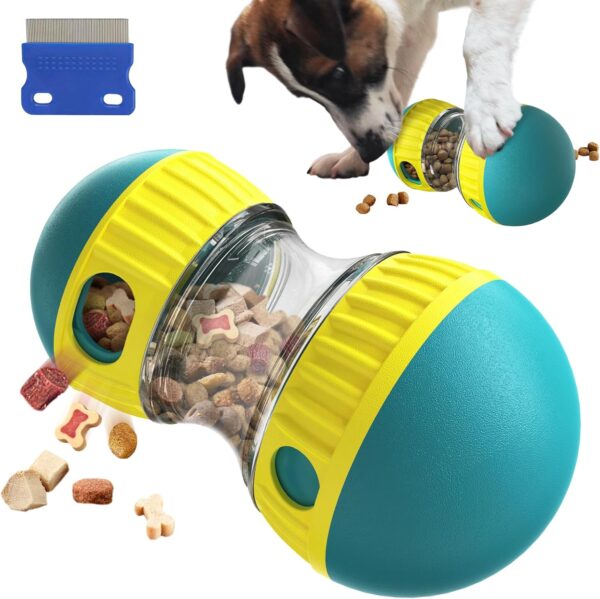 Dog Interactive Toys Adjustable Dog Treat Dispensing Ball, for Slow Feeding Puzzle Ball Toy for Reduce Boredom and Stimulating IQ Training Suitable for Large, Medium, and Small Dogs