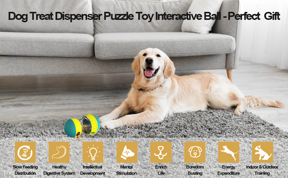 dog treat dispenser puzzle toy