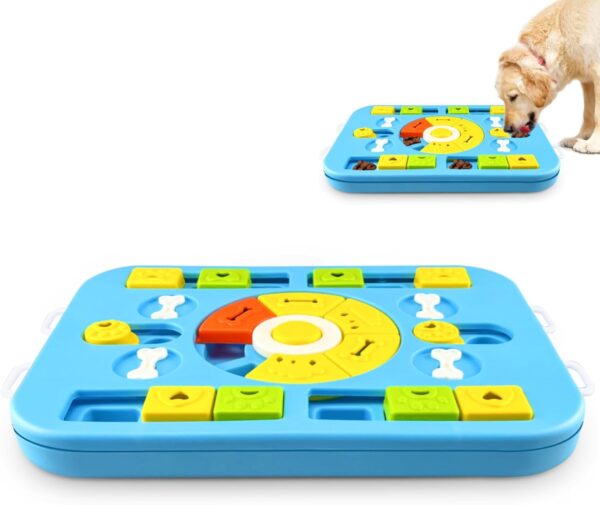 Dog Puzzle Toys,Dog Slow Feeder, Dog Interactive Feeder Puzzle,Pet Feeding Toys for IQ Training, Squeaky Enrichment Mentally Stimulation Toys