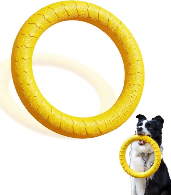 Dog Toys for Aggressive Chewers,Flying Ring for Dog Training,Chewing Cathing Form Toys