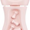 Dog Training Toy for Crate Training Peanut Butter Slow Feeder Treat Dispenser Training aid to Reduce Anxiety (Pink)
