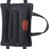 Tealover Dog Training Bite Tug Toy with 3 Handles Jute Bite Pillow,Black