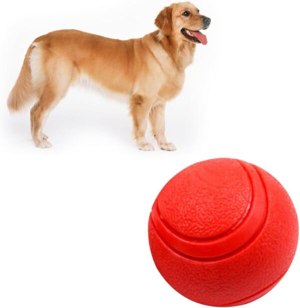 Toddmomy 3pcs Dog Toy Training Dog Ball Pet Supplies Red